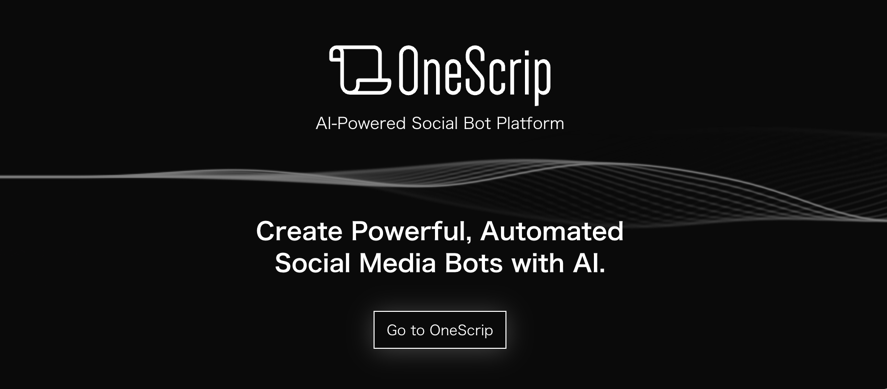 OneScrip - AI-powered social bot management